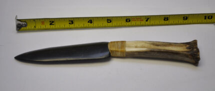Antique Primitive Spear Bone Blade Femur Bone Handle Knife